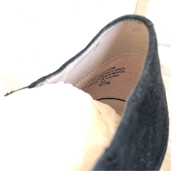 Nine West Phantom black suede peep-toe stiletto booties 8.5 - Picture 9 of 15